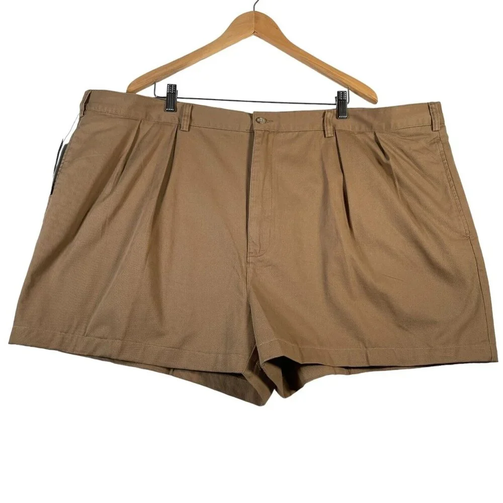 Polo Ralph Lauren Shorts Mens 50B Big‎ Khaki Tyler Chino Classic Pleated 3